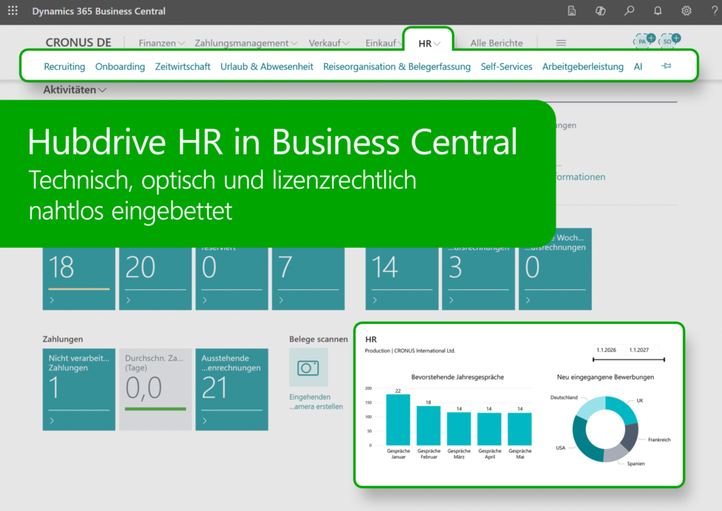 Hubdrive HR for Microsoft Business Central